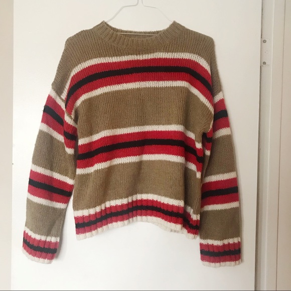 NWT UO Boyfriend Slouchy Striped Oversized Sweater - Picture 8 of 8